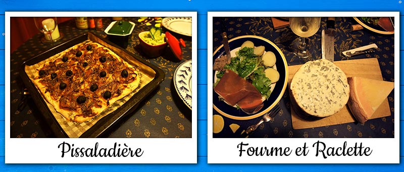Pissaladière / Fourme et Raclette